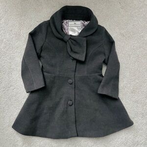 American Widgeon Girl Kids Coat with Bow Detail Size 4 Like New